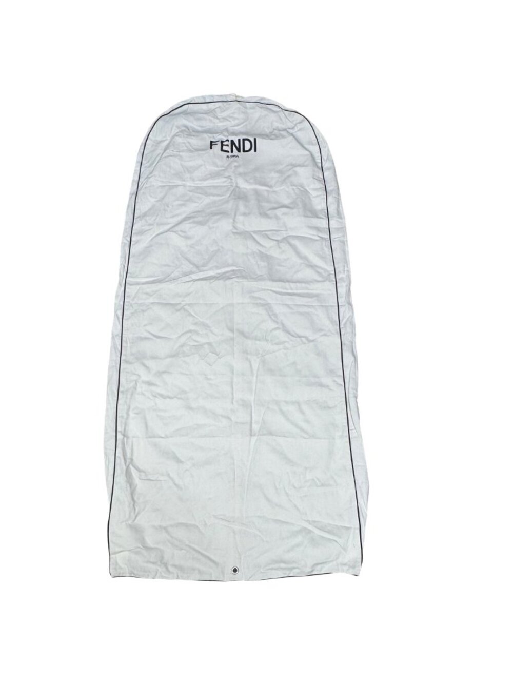 Fendi Cream Garment Bag Travel Storage Logo 63.5x29 Protective Cover Authentic